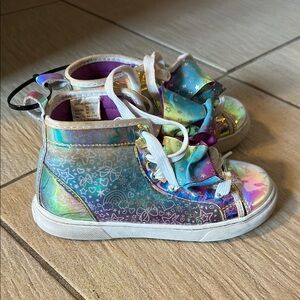 JOJO Colorful Kids High-Top Sneakers, size 1